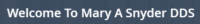 Dr. Mary A Snyder