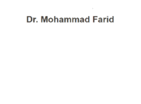 Dr. Mohammad Ali  Farid